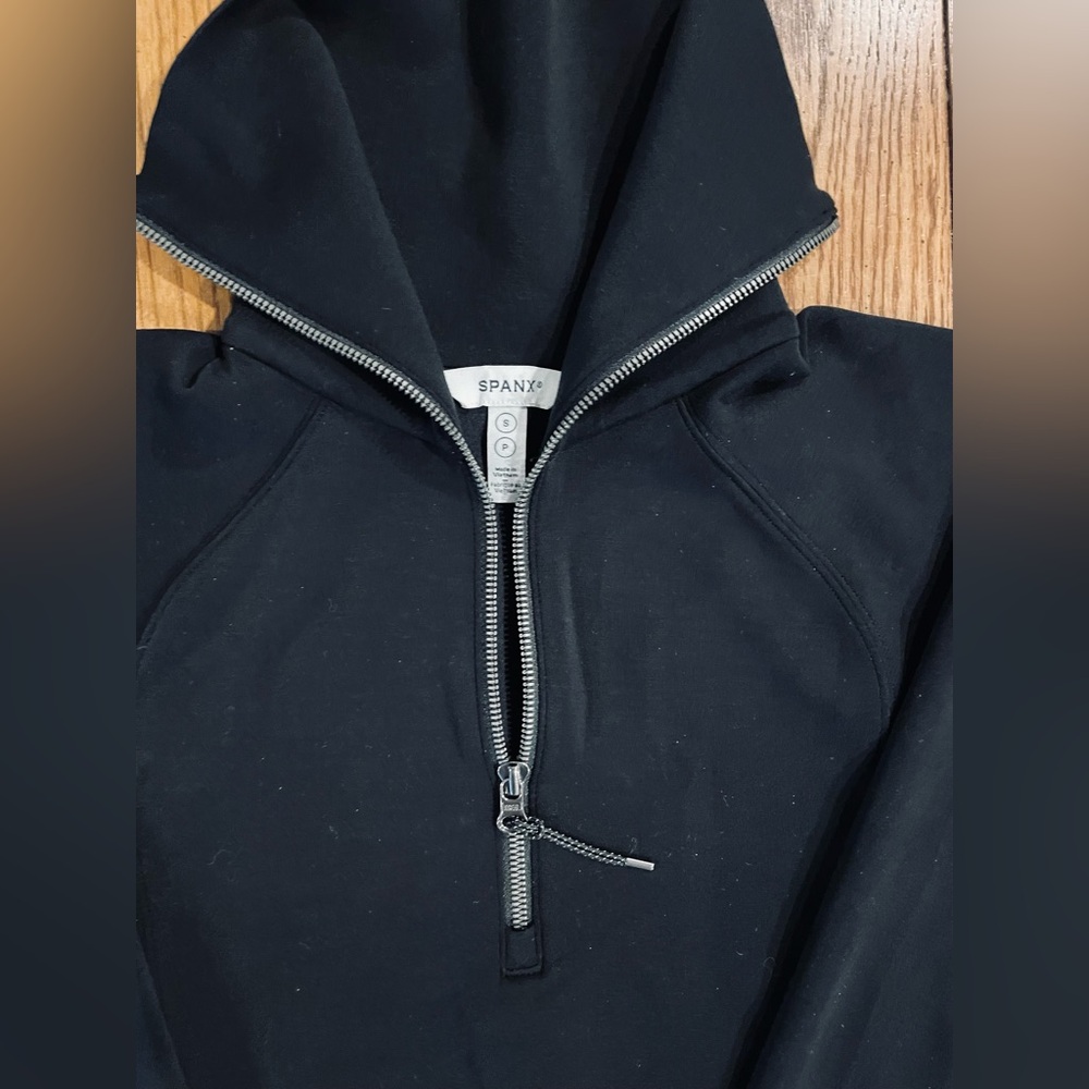 SPANX AirEssentials 1/2 Half Zip Pullover, black … - image 3